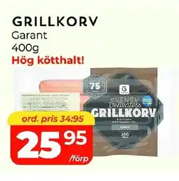 Matrix Butikerna GARANT Grillkorv erbjuda