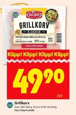 ICA Kvantum SCAN Grillkorv erbjuda