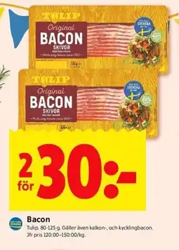 ICA Kvantum TULIP Bacon erbjuda