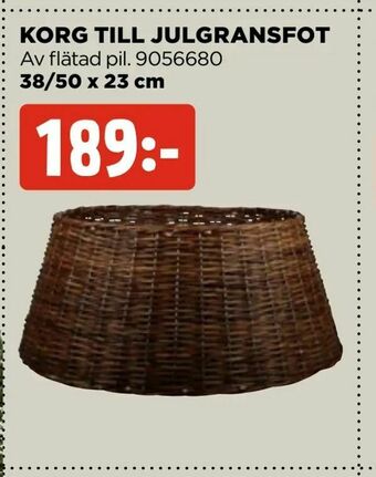 Jem&Fix Korg till julgransfot erbjuda