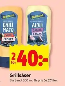 ICA Kvantum BLÅ Grillsåser erbjuda