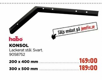 Jem&Fix Konsol erbjuda