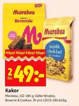 ICA Kvantum MARABOU Kakor erbjuda