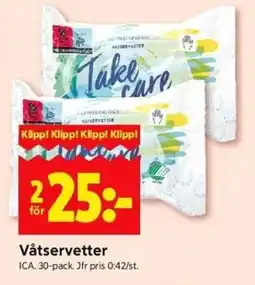 ICA Kvantum ICA Våtservetter erbjuda