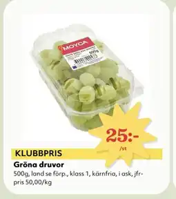 Hemköp Gröna druvor erbjuda