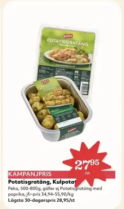 Hemköp Potatisgratäng, Kulpota erbjuda