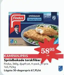Hemköp Sprödbakade torskfiléer erbjuda