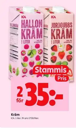 ICA Kvantum KRÄM erbjuda