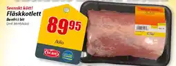 Extra Mjällby Stormarknad Svenskt kött! Fläskkotlett erbjuda