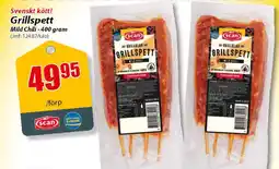 Extra Mjällby Stormarknad Svenskt kött! Grillspett erbjuda