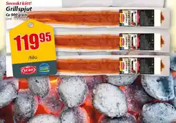 Extra Mjällby Stormarknad Svenskt kött! Grillspjut erbjuda