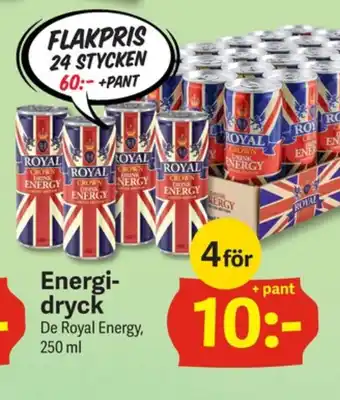 DollarStore De Royal Energidryck erbjuda