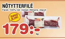 Nya Pulsen NÖTYTTERFILÉ erbjuda
