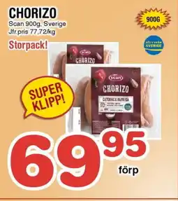 Nya Pulsen CHORIZO erbjuda