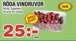 Nya Pulsen RÖDA VINDRUVOR erbjuda