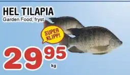 Nya Pulsen HEL TILAPIA Garden Food, fryst erbjuda