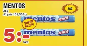 Nya Pulsen MENTOS erbjuda