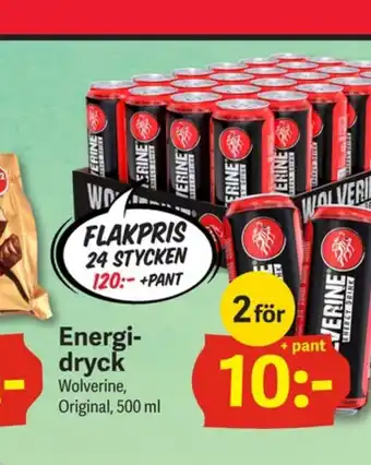 DollarStore Wolverine Energidryck erbjuda