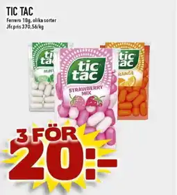 Nya Pulsen TIC TAC erbjuda