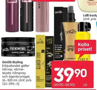 Rusta Got2b Styling erbjuda