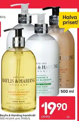 Rusta Baylis & Harding handtvål erbjuda
