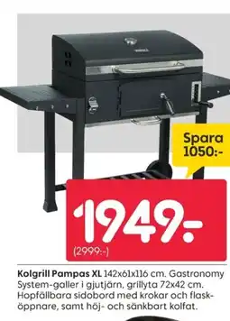 Rusta Kolgrill Pampas XL erbjuda