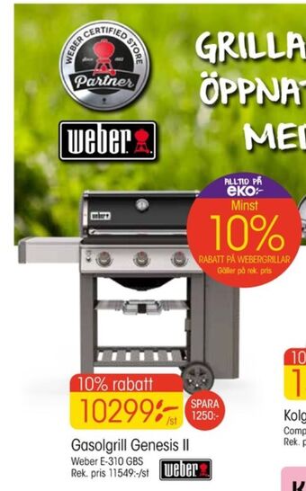EKO Weber Gasolgrill erbjuda