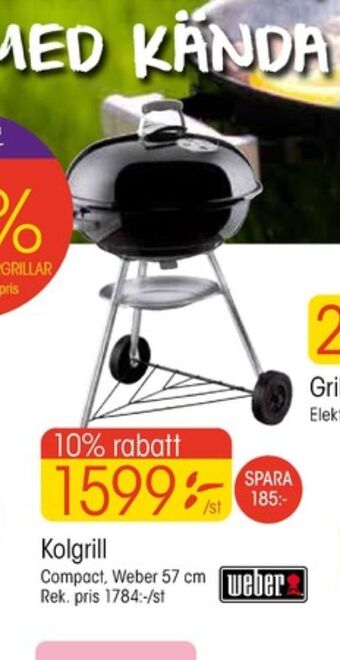 EKO Weber Klotgrill erbjuda