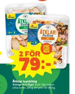 Stora Coop Ätklar kyckling, SEK 79 erbjuda