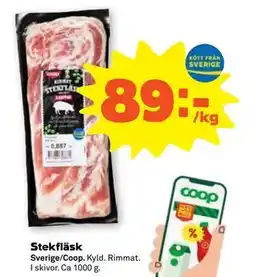 Stekfläsk, SEK 89
