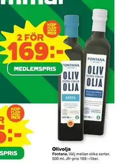 Stora Coop Olivolja, Medlemspris erbjuda