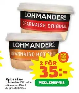 Stora Coop Kylda såser, Medlemspris erbjuda