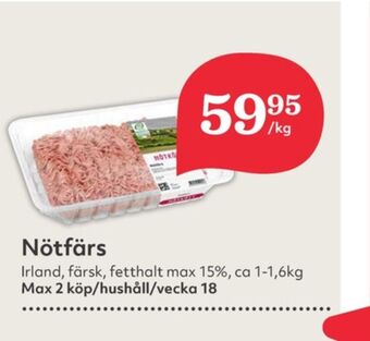 Hemköp Nötfärs erbjuda