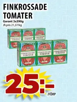 Matvärlden Tensta FINKROSSADE TOMATER erbjuda