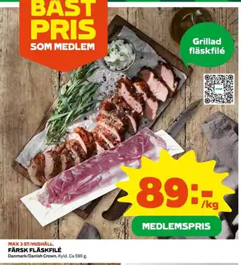 Coop FÄRSK FLÄSKFILÉ erbjuda