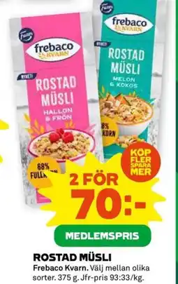 Coop ROSTAD MÜSLI erbjuda