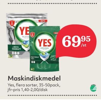 Hemköp Yes Diskmaskintabs erbjuda