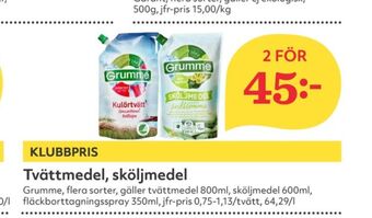Hemköp Grumme Fläckborttagning erbjuda