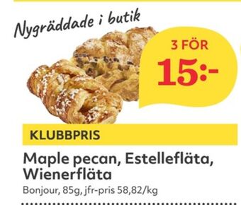 Hemköp Bonjour Butiksbakat kaffebröd erbjuda
