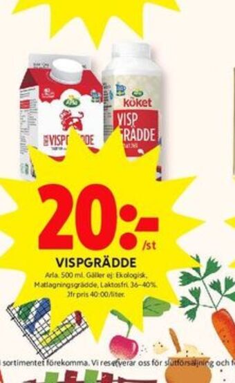 ICA Kvantum Arla Vispgrädde erbjuda
