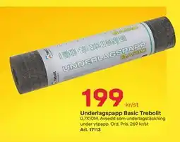 Byggmax Underlagspapp Basic Trebolit, SEK 199 erbjuda