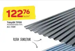 Byggmax Takplåt TP20, SEK 122.76 erbjuda