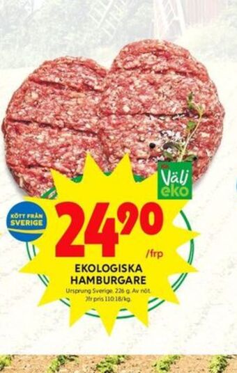 ICA Kvantum Hamburgare erbjuda