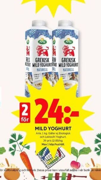 ICA Kvantum Arla Yoghurt erbjuda