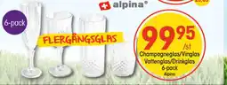 EKO Champagneglas/Vinglas Vattenglas/Drinkglas 6-pack erbjuda