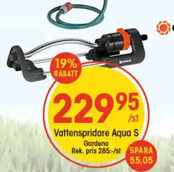 EKO Vattenspridare Aqua S erbjuda