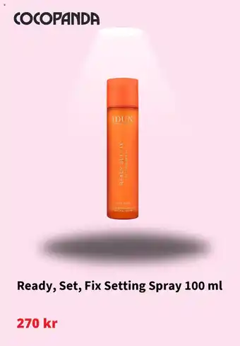 Cocopanda Ready, Set, Fix Setting Spray erbjuda
