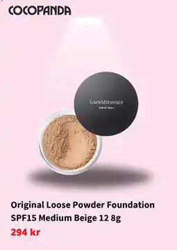 Cocopanda Original loose powder foundation spf15 medium beige 12 erbjuda