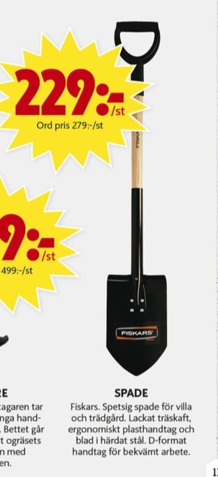 ICA Maxi Fiskars Spade erbjuda
