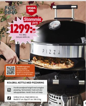 ICA Maxi FCC BBQ Klotgrill erbjuda
